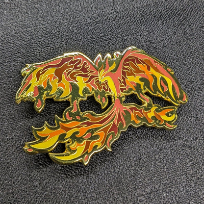 Red Phoenix Enamel Pin (B Grade)