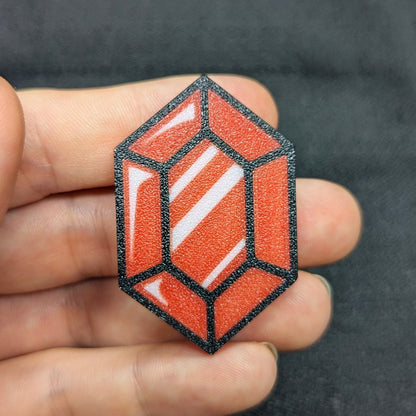 Red Rupee Magnet (The Legend Of Zelda)