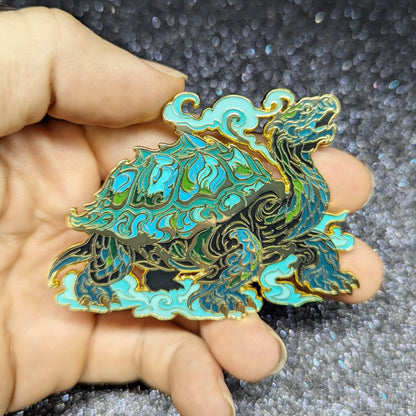 Sacred Beasts Enamel Pins - Legendary Japanese Guardians