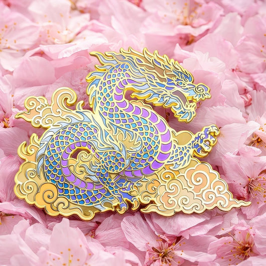 Seiryu Enamel Pin - Legendary Azure Dragon