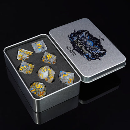 Seraphim - Sharp Side Resin Dice Set