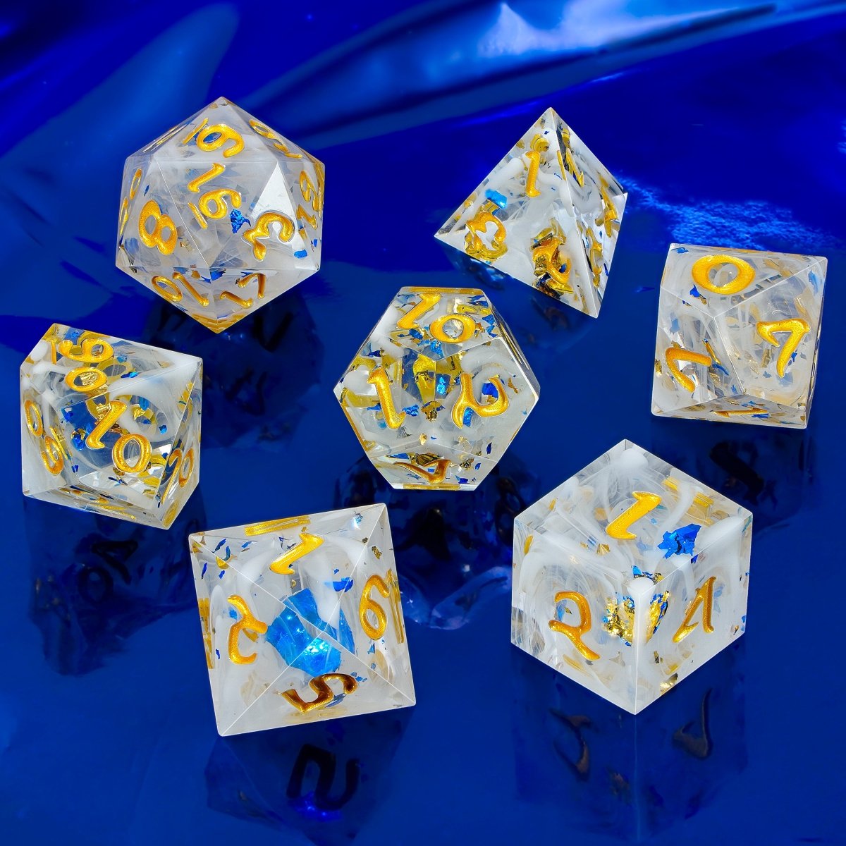 Seraphim - Sharp Side Resin Dice Set