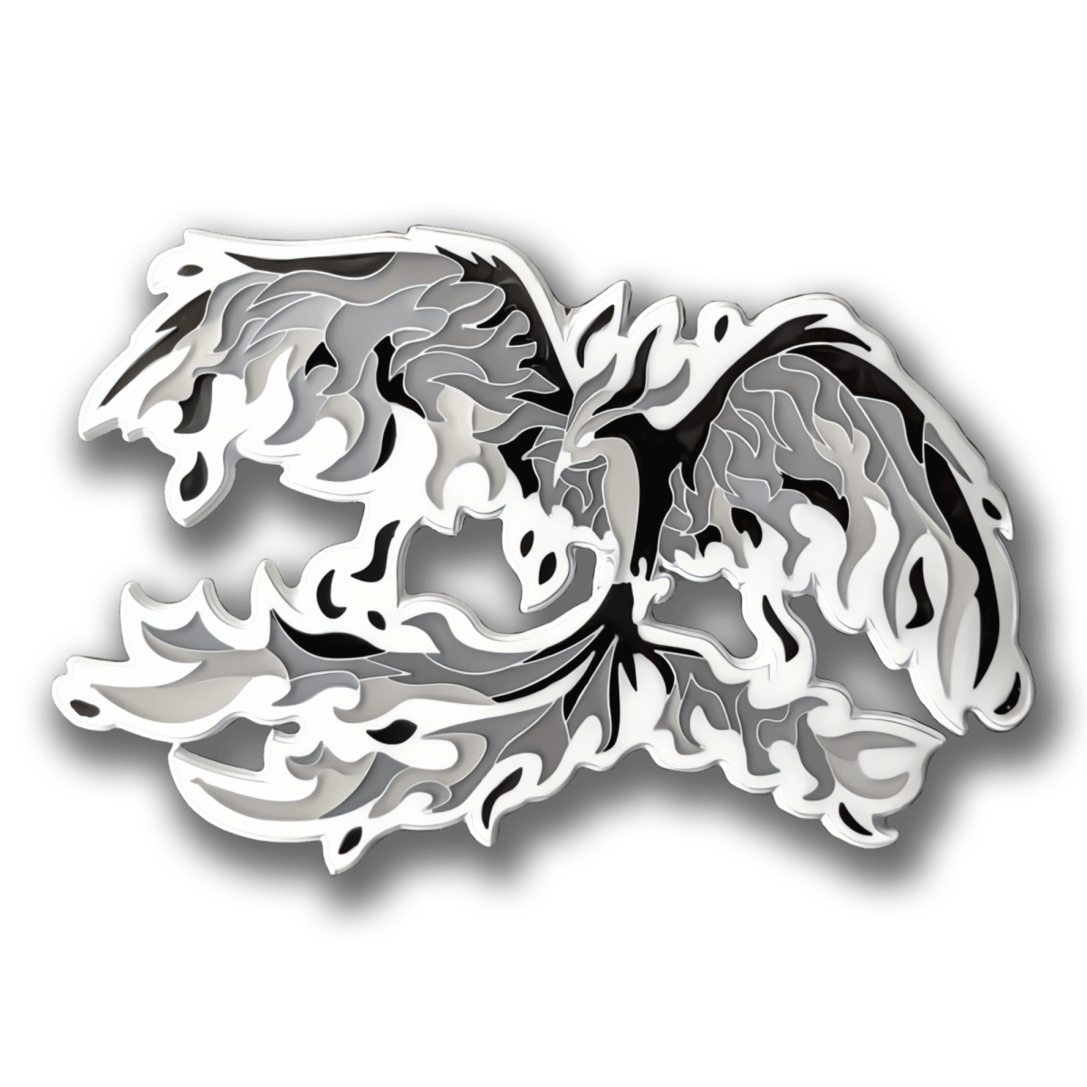 Shadow Phoenix Enamel Pin