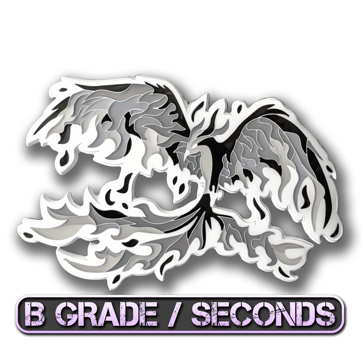 Shadow Phoenix Enamel Pin (B Grade)