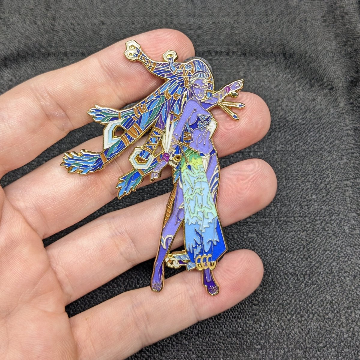 Shiva Enamel Pin | Final Fantasy X Aeon | 3