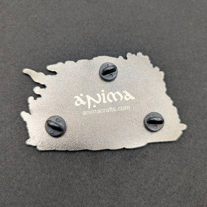 Skull Train Enamel Pin