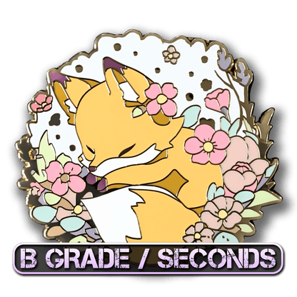 Sleeping Fox Enamel Pin (B Grade)