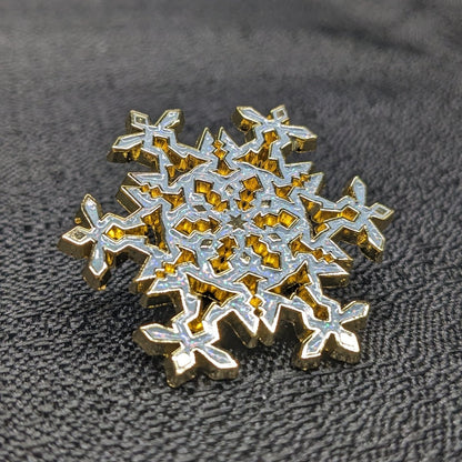 Snowflake Enamel Pin (B Grade)