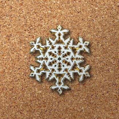 Snowflake Enamel Pin (B Grade)