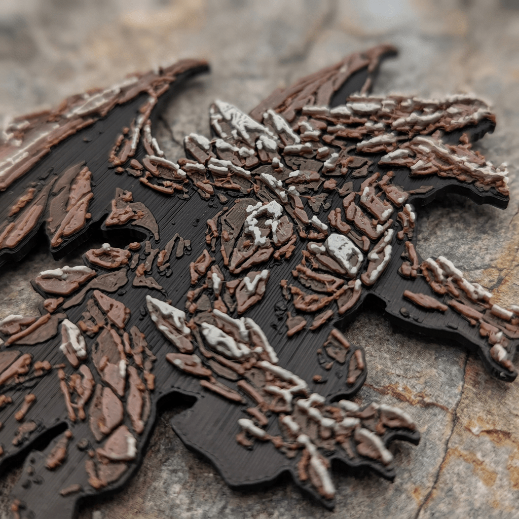 Stone Dragon Collectible Art Magnet