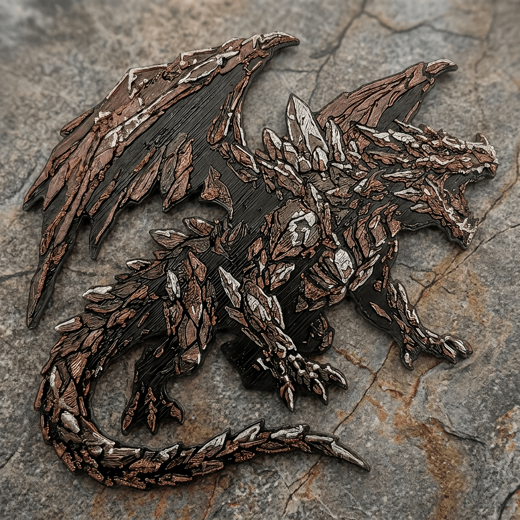 Stone Dragon Collectible Art Magnet