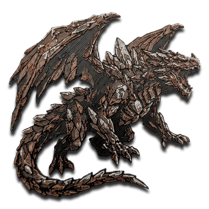 Stone Dragon Collectible Art Magnet