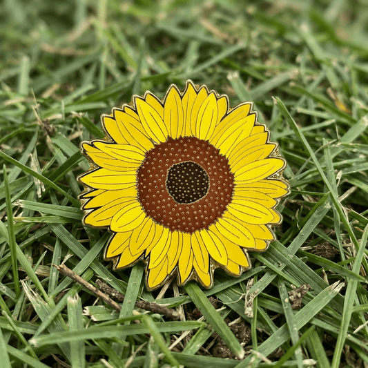 Sunflower Blossom Enamel Pin