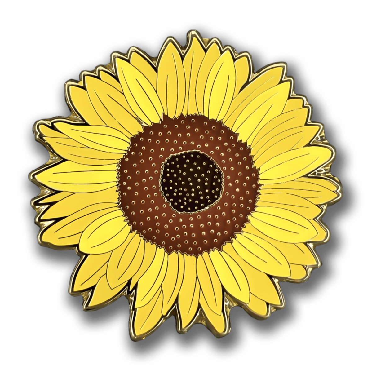 Sunflower Blossom Enamel Pin