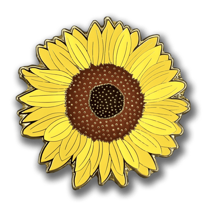 Sunflower Blossom Enamel Pin