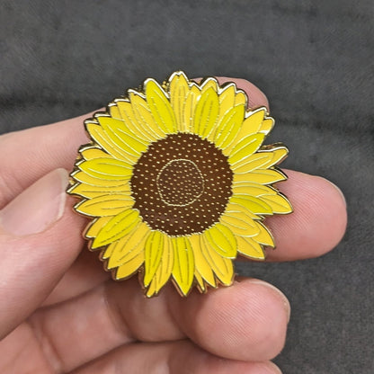 Sunflower Blossom Enamel Pin (B Grade)