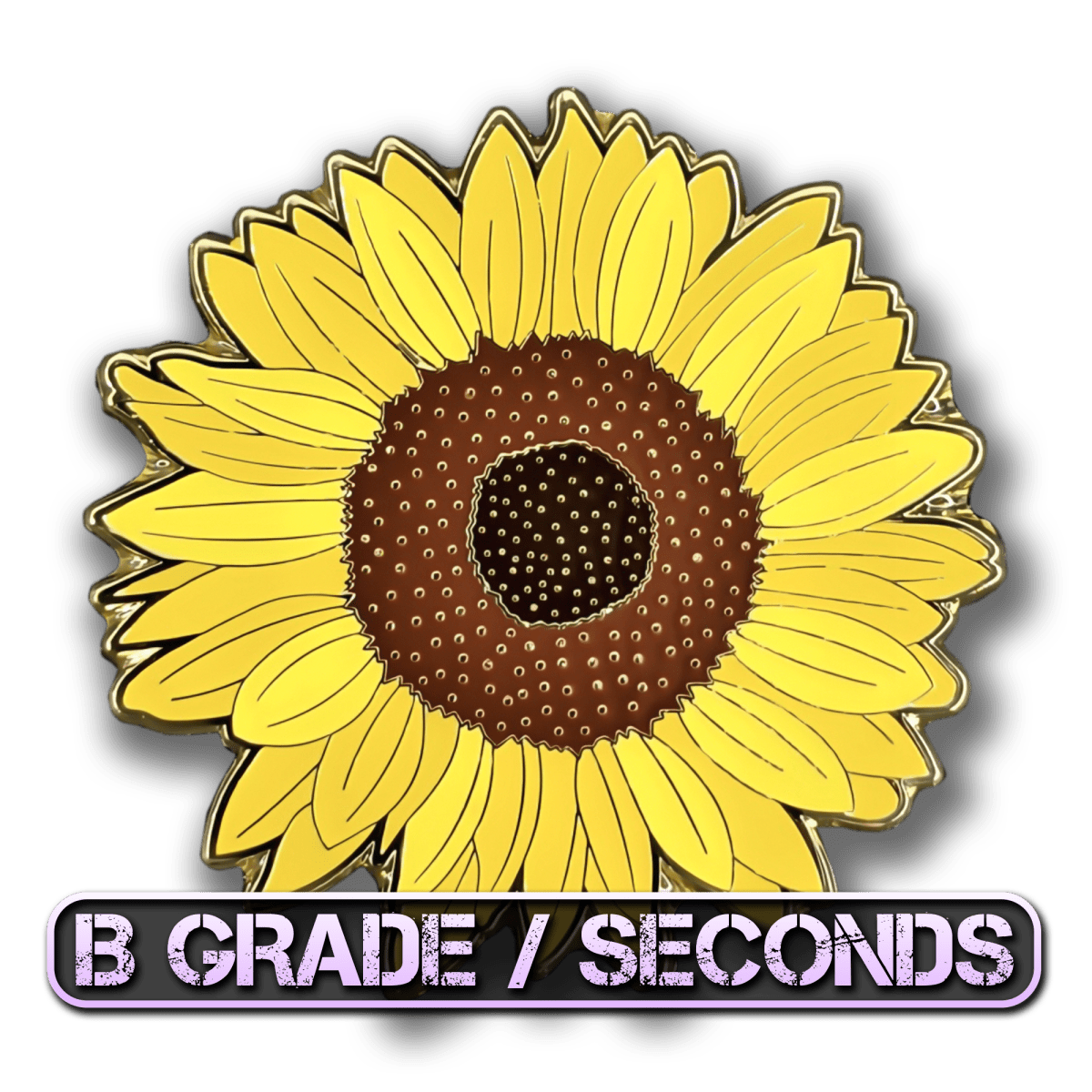 Sunflower Blossom Enamel Pin (B Grade)