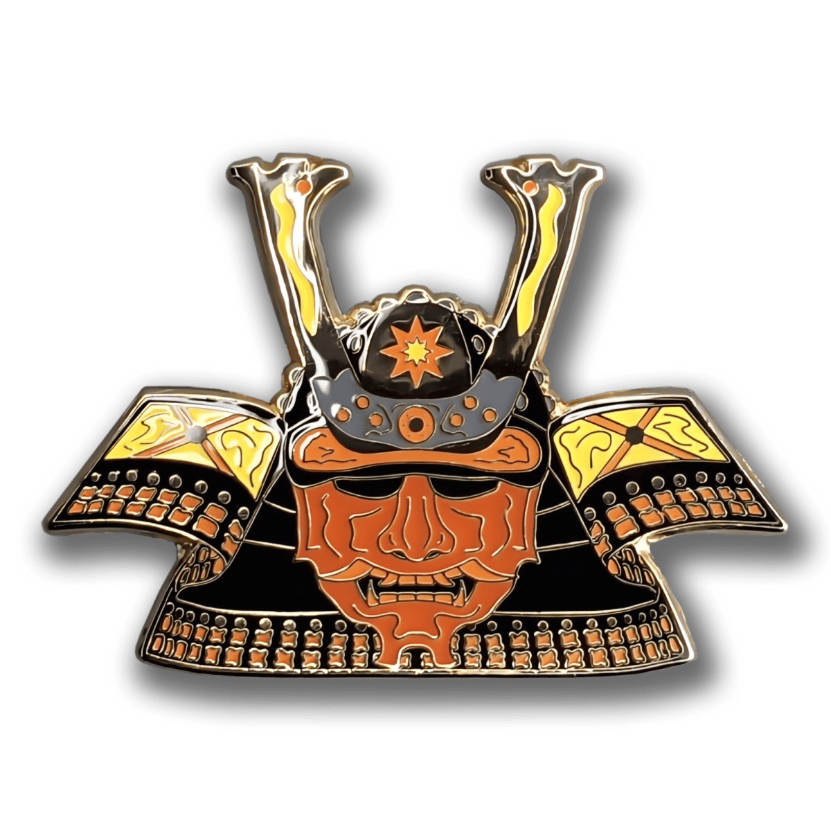 Sunset Kabuto Enamel Pin