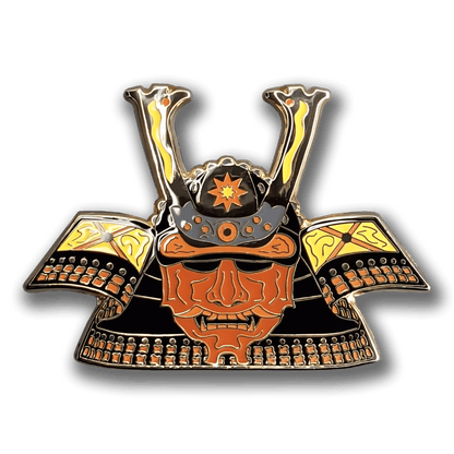 Sunset Kabuto Enamel Pin