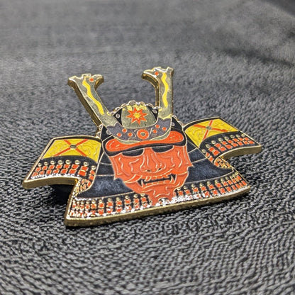 Sunset Kabuto Enamel Pin (B Grade)