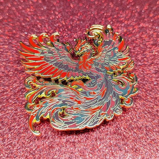 Suzaku Enamel Pin - Legendary Vermilion Bird