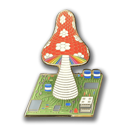 USB Toadstool Enamel Pin (LE50)