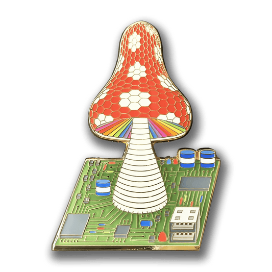 USB Toadstool Enamel Pin (LE50)