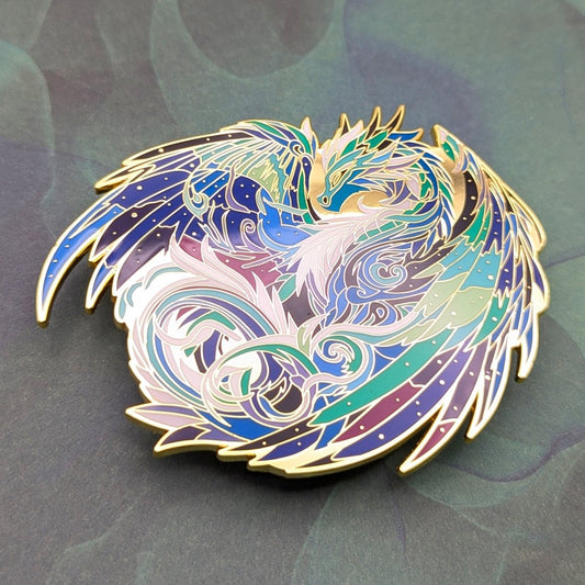 Veloris, The Aurora Dragon Enamel Pin (Dragon Aspects Vol.1)
