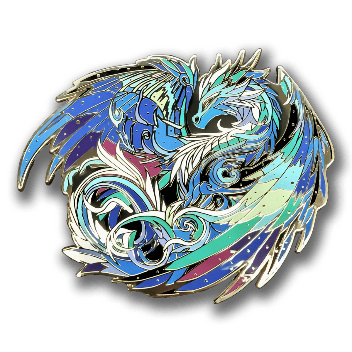 Veloris, The Aurora Dragon Enamel Pin (Dragon Aspects Vol.1)