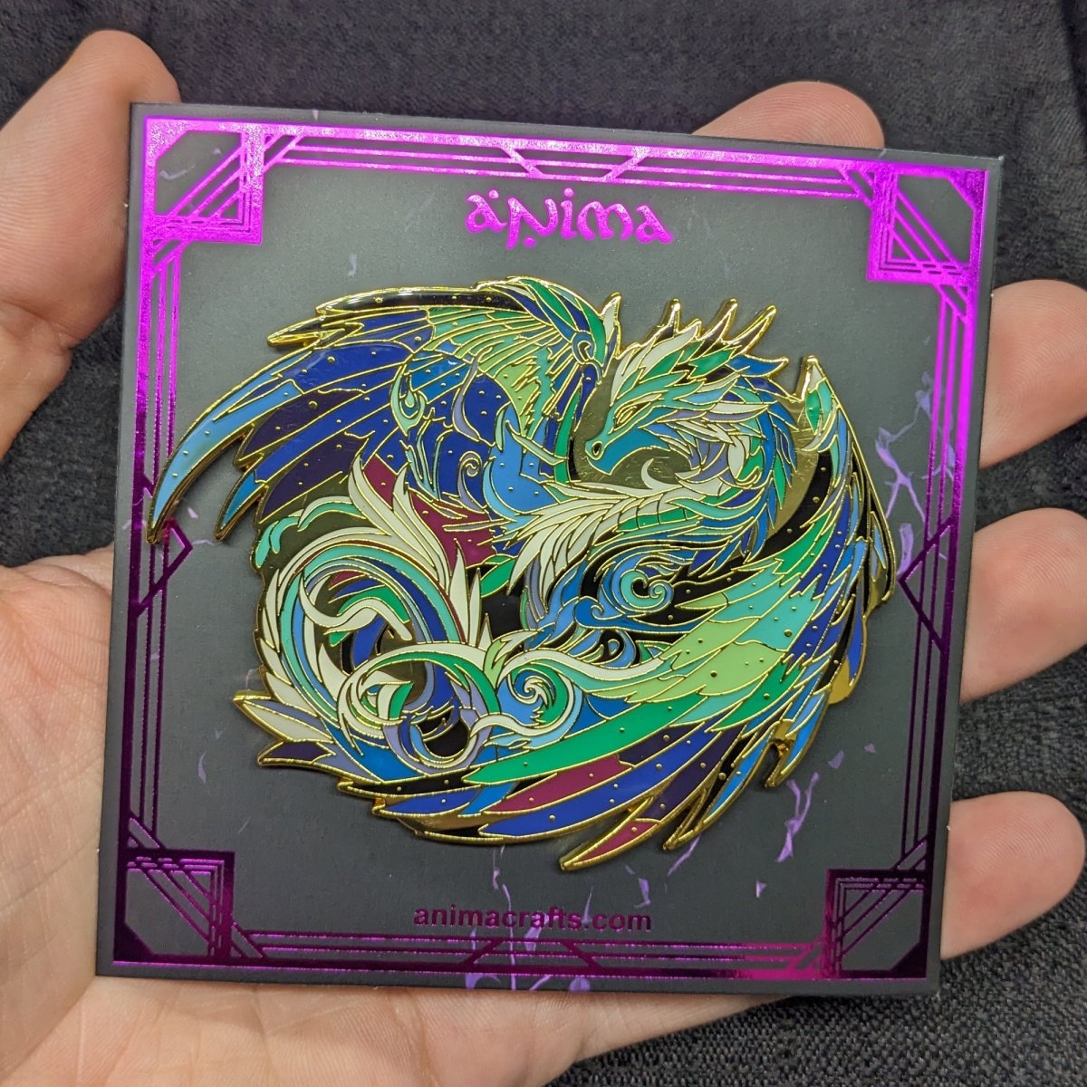 Veloris, The Aurora Dragon Enamel Pin (Dragon Aspects Vol.1) (B Grade)