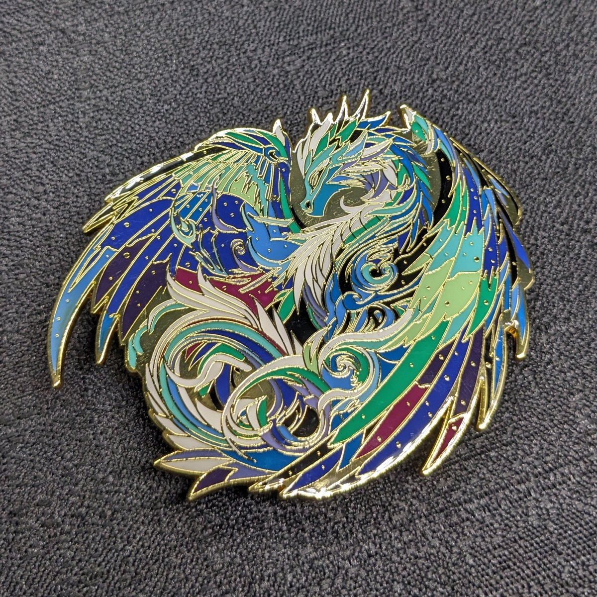Veloris, The Aurora Dragon Enamel Pin (Dragon Aspects Vol.1) (B Grade)