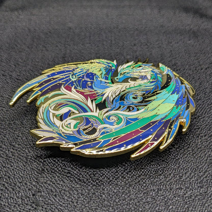 Veloris, The Aurora Dragon Enamel Pin (Dragon Aspects Vol.1) (B Grade)