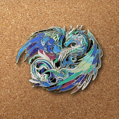 Veloris, The Aurora Dragon Enamel Pin (Dragon Aspects Vol.1) (B Grade)
