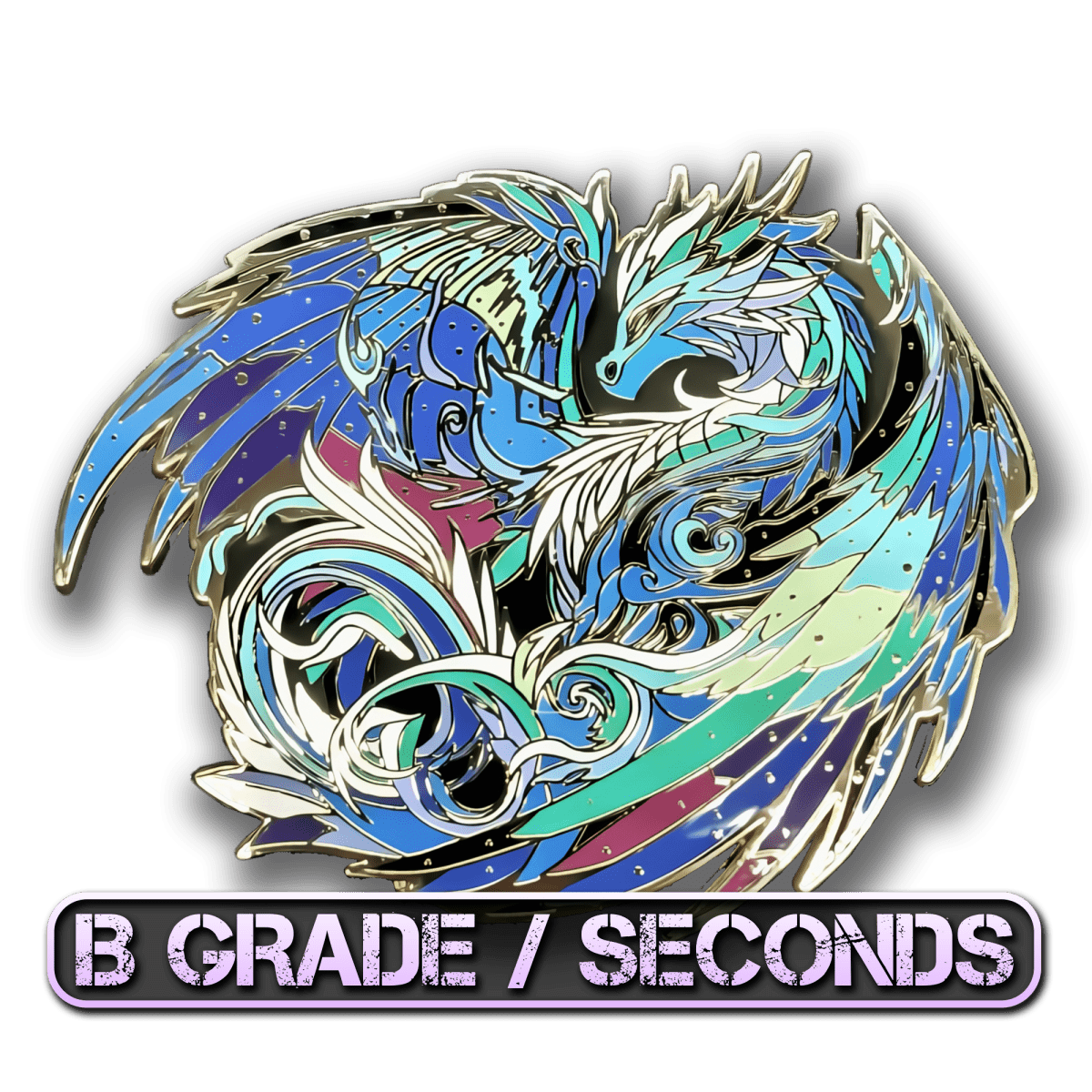 Veloris, The Aurora Dragon Enamel Pin (Dragon Aspects Vol.1) (B Grade)