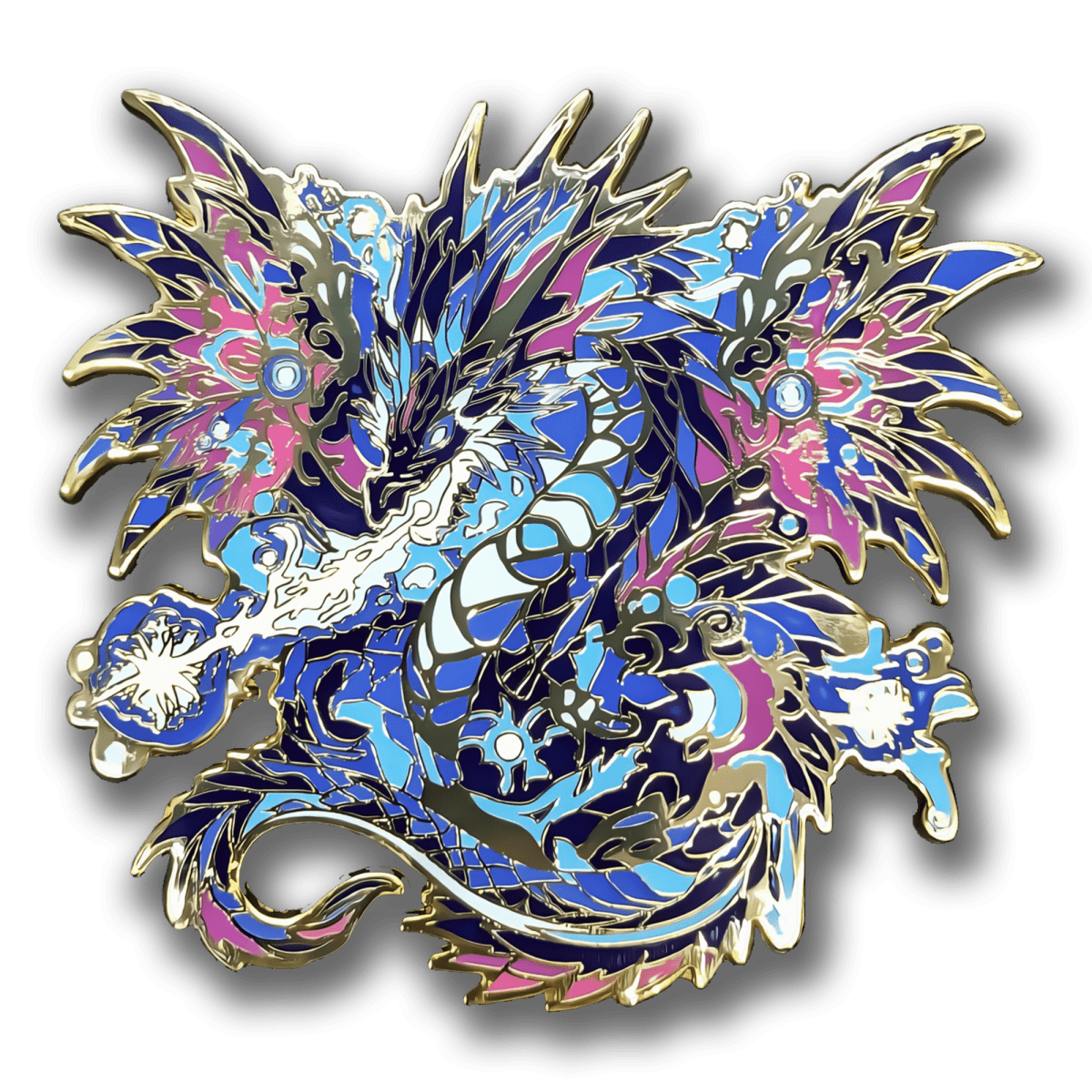 Volteus, The Plasma Dragon Enamel Pin (Dragon Aspects Vol.1)