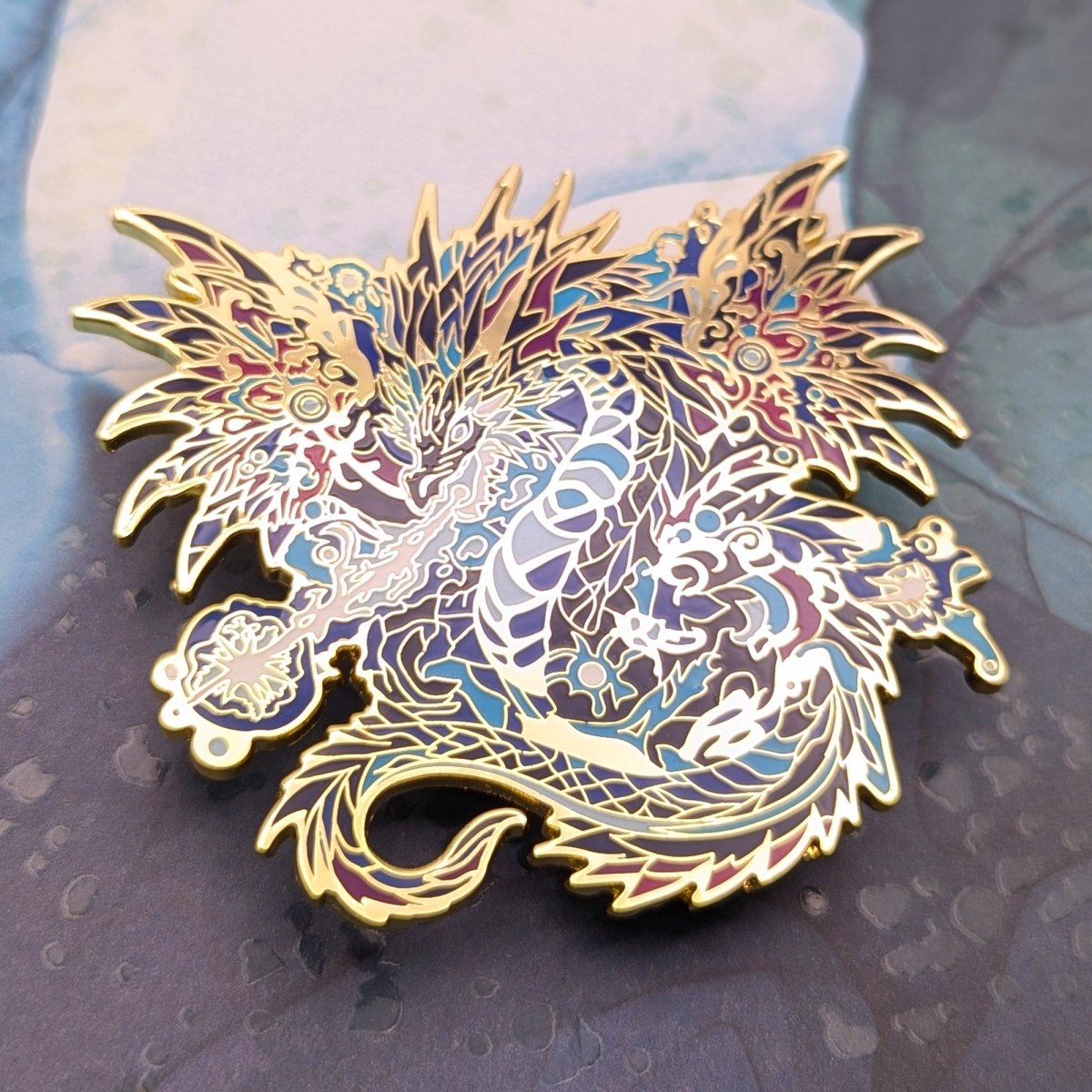 Volteus, The Plasma Dragon Enamel Pin (Dragon Aspects Vol.1)