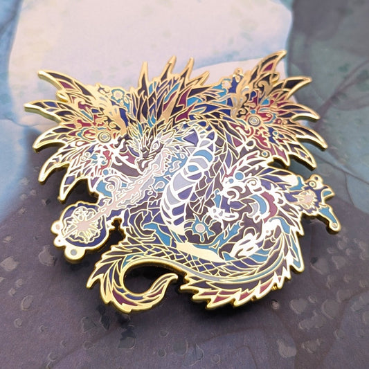 Volteus, The Plasma Dragon Enamel Pin (Dragon Aspects Vol.1)