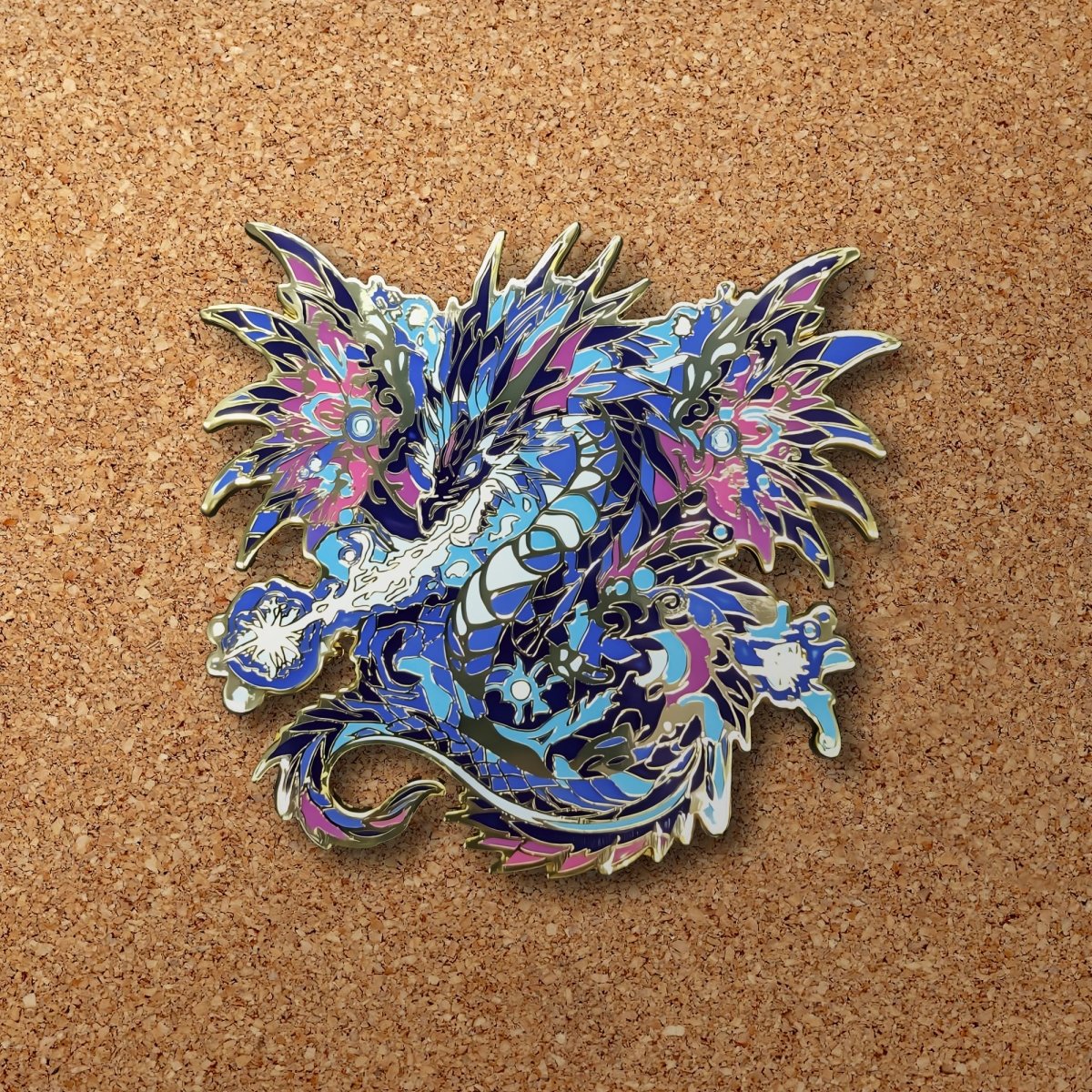 Volteus, The Plasma Dragon Enamel Pin (Dragon Aspects Vol.1) (B Grade)