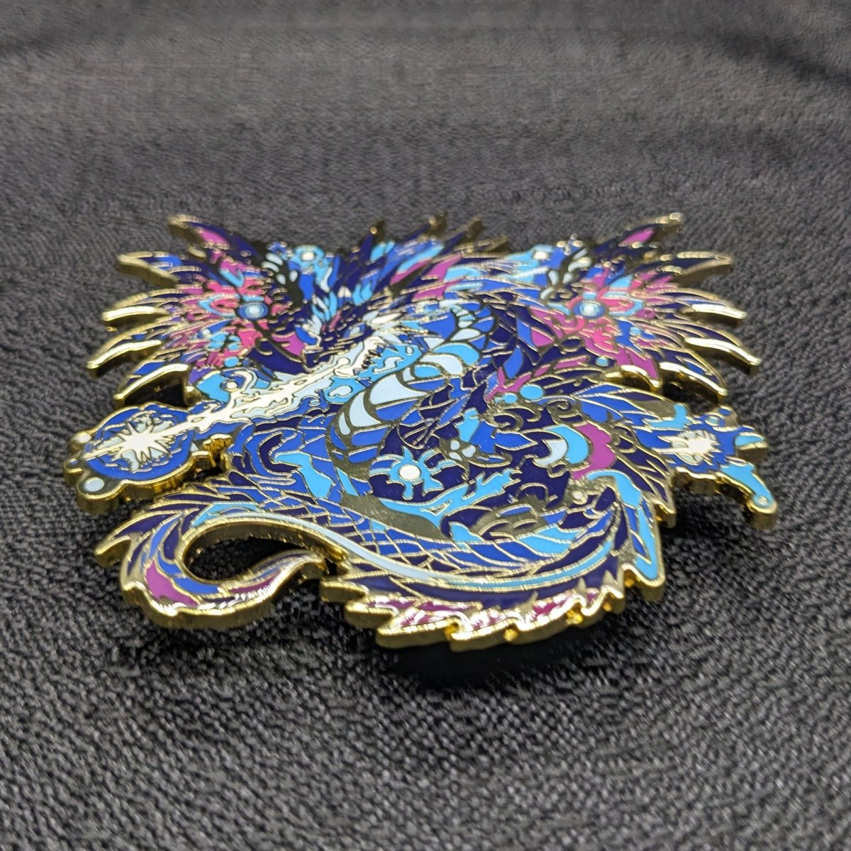 Volteus, The Plasma Dragon Enamel Pin (Dragon Aspects Vol.1) (B Grade)
