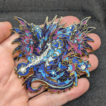 Volteus, The Plasma Dragon Enamel Pin (Dragon Aspects Vol.1) (B Grade)