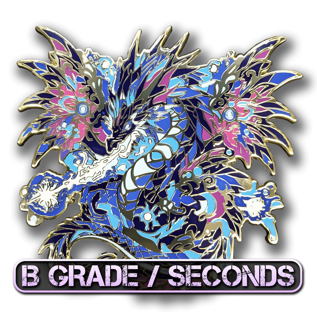 Volteus, The Plasma Dragon Enamel Pin (Dragon Aspects Vol.1) (B Grade)