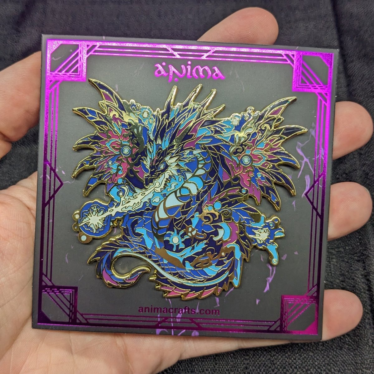 Volteus, The Plasma Dragon Enamel Pin (Dragon Aspects Vol.1) (B Grade)