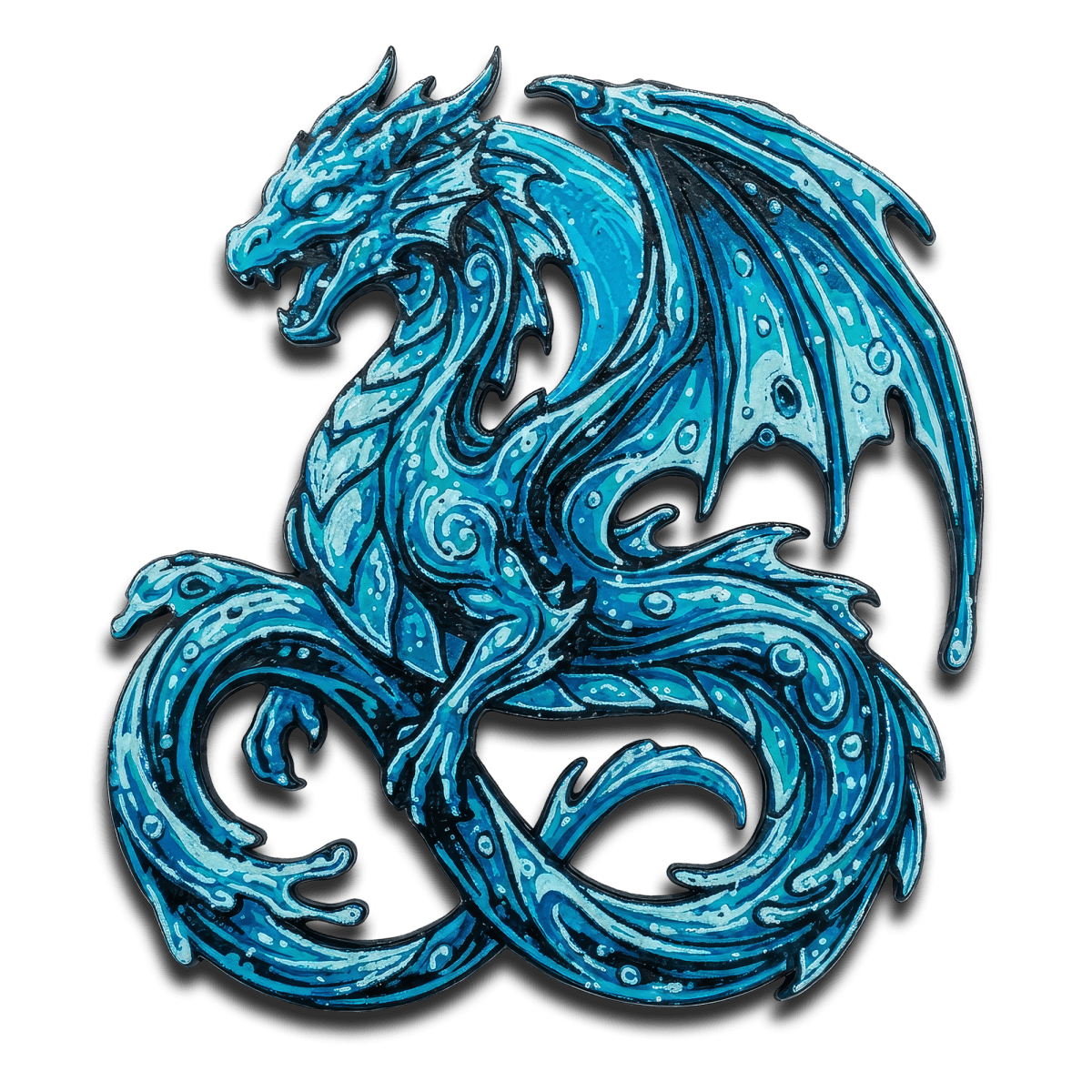 Water Dragon Collectible Art Magnet