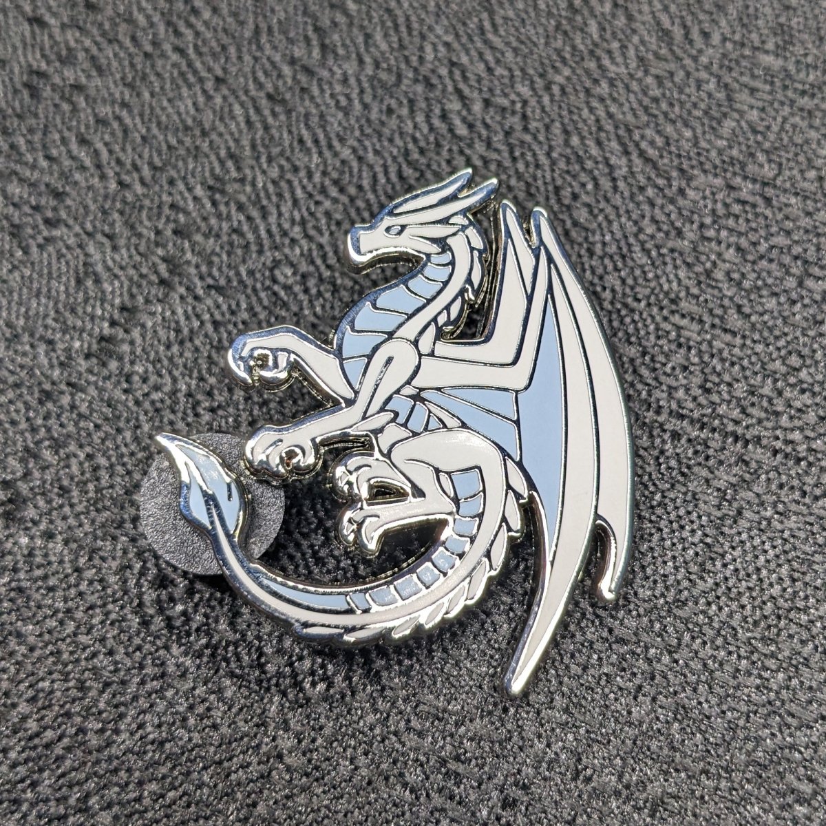 White Dragon Of Gratitude Enamel Pin (B Grade)