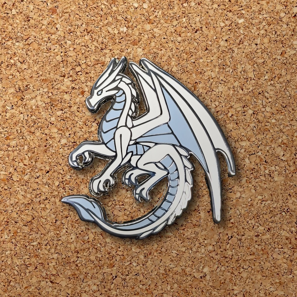 White Dragon Of Gratitude Enamel Pin (B Grade)