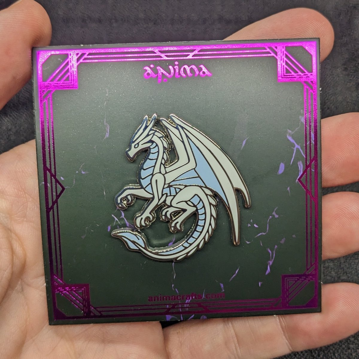 White Dragon Of Gratitude Enamel Pin (B Grade)