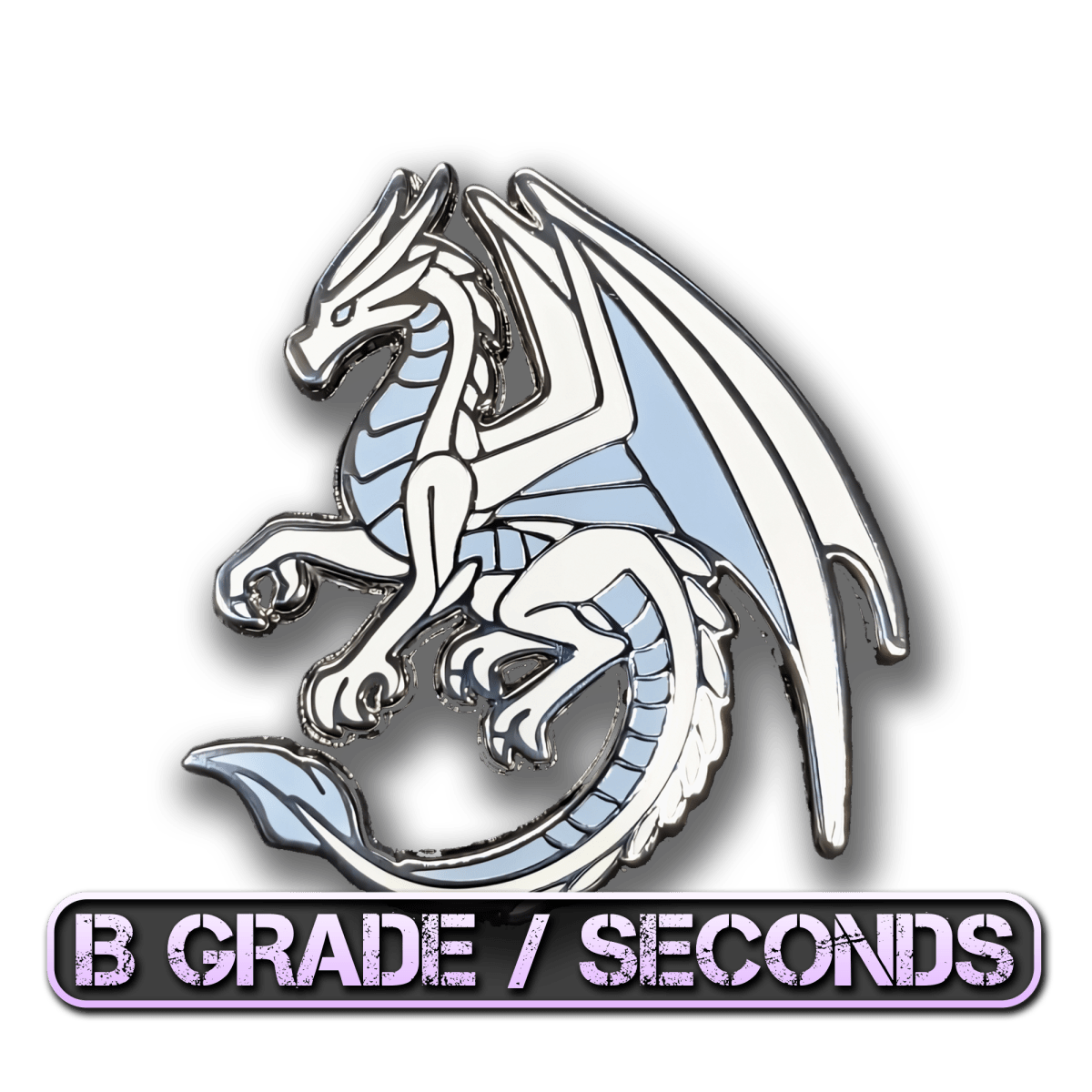 White Dragon Of Gratitude Enamel Pin (B Grade)