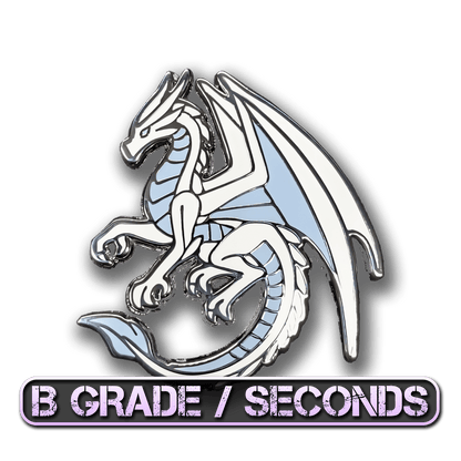White Dragon Of Gratitude Enamel Pin (B Grade)