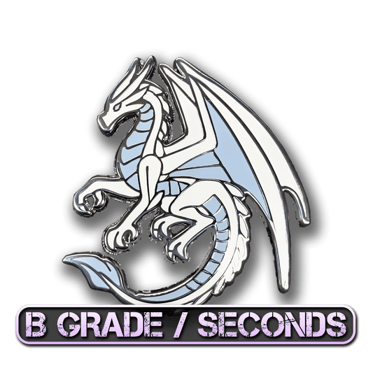 White Dragon Of Gratitude Enamel Pin (B Grade)