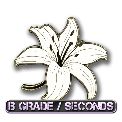White Lily Enamel Pin (B Grade)